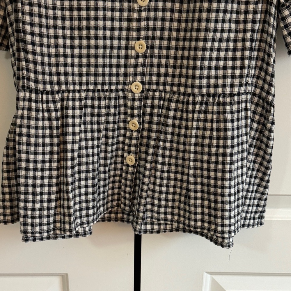 Madewell Checkered Button-Down Blouse - image 5